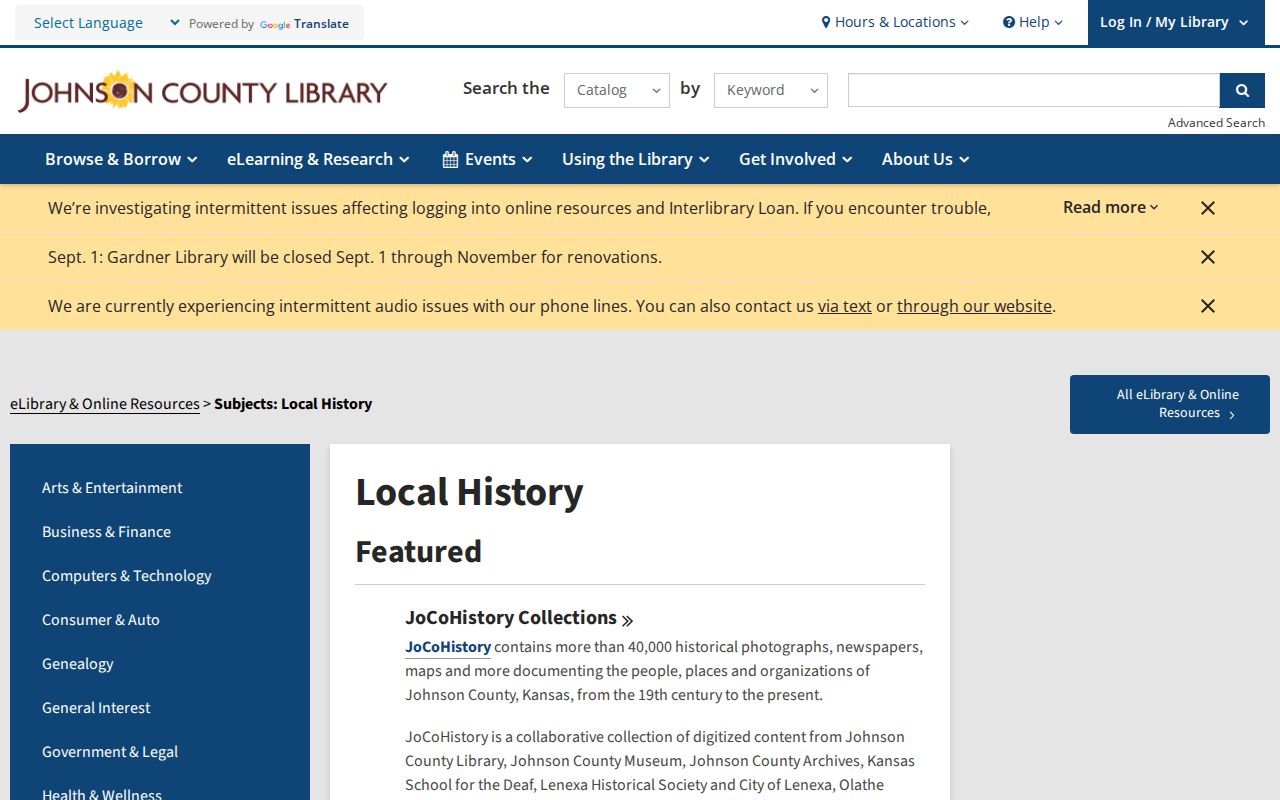Johnson County Library local history and obituary resources for Shawnee previous residents